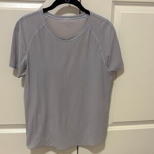 lululemon Light blue Short Sleeve Tee